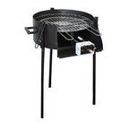 Barbacoa Algo Más de Gas de Triple Uso 50 cm con 2 Fuegos