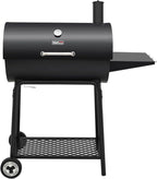 2026 Parrilla de carbón Royal Gourmet CC1830 de 30 pulgadas con mesa lateral, barbacoa exterior con 627 pulgadas cuadradas de espacio de cocción para jardín, terraza y fiestas, color negro