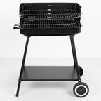 Barbacoa Portátil De Acero 55x43x82 Cm - Aktive. Negro