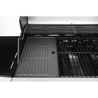 Barbacoa A Gas Con Led "bingo 4" - 4 Quemadores (1 Lateral) - 14kw + Funda De Protección- Plateado