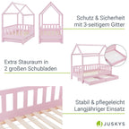 2026 Cama infantil Marli 90 x 200 cm con cajones de almacenamiento