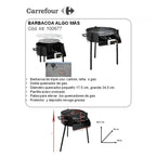 Barbacoa Algo Más de Gas de Triple Uso 50 cm con 2 Fuegos