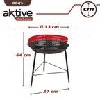 Barbacoa De Carbón Aktive Sport Camping