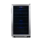 2026 Refrigerador de Vinos Independiente Newair® – 28 Botellas (48 cm), Doble Zona, Acero Inoxidable