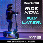 2026 Gotrax GX3 Patinete Eléctrico Todoterreno – Doble Motor Potente, Velocidad Máxima 64 km/h, Neumáticos Todoterreno