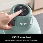 2026 Ninja Crispi Freidora de Aire Caliente, Compatible con Microondas, Congelador y Lavavajillas, Sistema de Cocina Portátil en Vidrio No Tóxico, Recipiente de Vidrio de 1,5 L con 6 Tazas y Tapas
