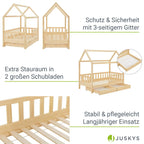 2026 Cama infantil Marli 90 x 200 cm con cajones de almacenamiento