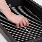 Barbacoa Portátil De Acero 91x33x71 Cm - Aktive. Negro