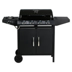 Barbacoa A Gas "festa 5" - 5 Quemadores (1 Lateral) - 12.9 Kw - Negro