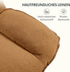 FLEXISPOT XC6 Sillón Relax, Sófa Giratorio con Función Balancín, Sillon TV con Respaldo Ajustable, Silla Reclinable para Dormitorio, Salón y Cine en Casa (Beige)