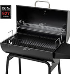 2026 Parrilla de carbón Royal Gourmet CC1830 de 30 pulgadas con mesa lateral, barbacoa exterior con 627 pulgadas cuadradas de espacio de cocción para jardín, terraza y fiestas, color negro