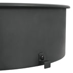 Kit De Anillo Asador De Barbacoa Negro 47 Cm Vidaxl