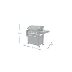 Barbacoa de Gas 4 Quemadores Series Premium S