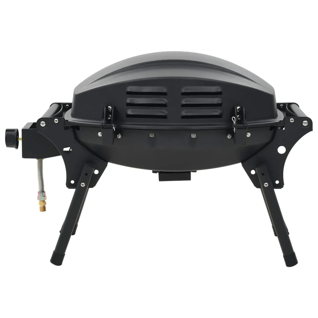 Barbacoa portátil de gas con 1 zona de cocción negra V3770