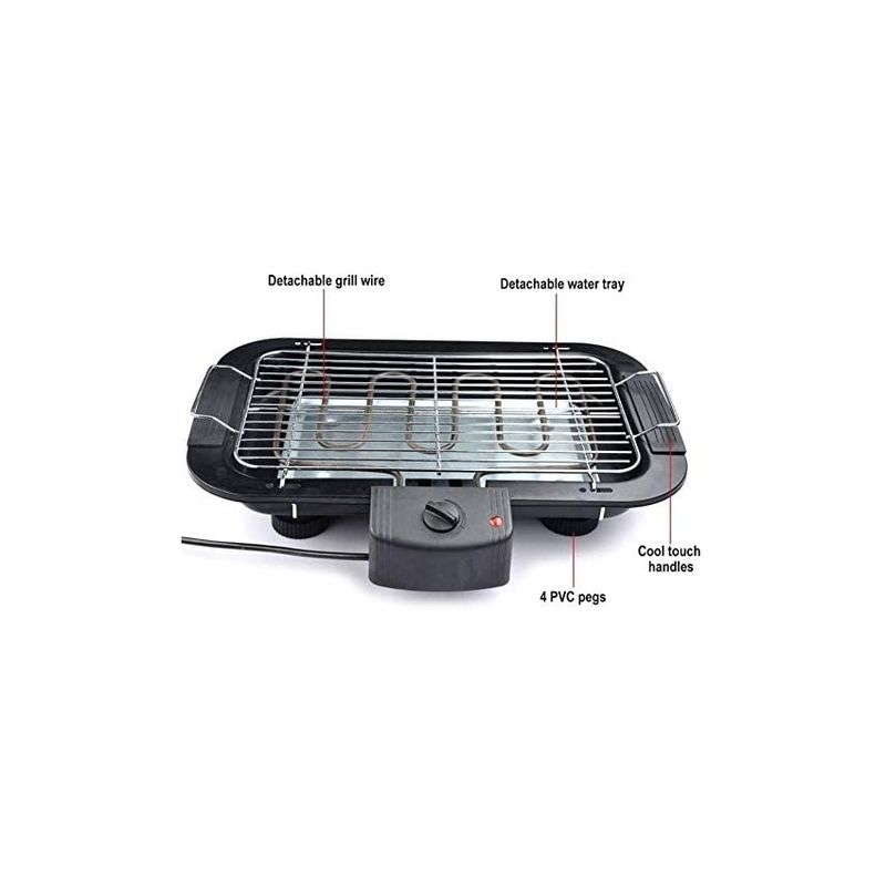 Barbacoa Eléctrica Bbq Grill Parrilla Plancha De Asar Para Cocina Camping Bg-7001