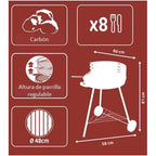 Barbacoa de Carbón New Manaus 48 cm