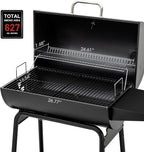 2026 Parrilla de carbón Royal Gourmet CC1830 de 30 pulgadas con mesa lateral, barbacoa exterior con 627 pulgadas cuadradas de espacio de cocción para jardín, terraza y fiestas, color negro