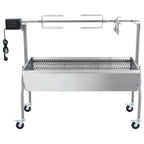 Parrilla De Barbacoa Con Asador Y Motor Eléctrico Vidaxl