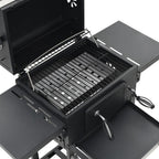 Horno Para Pizza Y Barbacoa Al Aire Libre 3 En 1 Negro Vidaxl