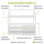 2026 Cama infantil Marli 90 x 200 cm con cajones de almacenamiento
