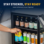 2026 Newair® Refrigerador de Bebidas Independiente de Acero Inoxidable – 126 Latas – 18,9"