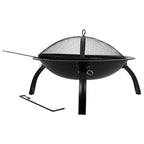 Barbacoa Exterior De Metal Con Parrilla Negro