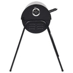 2026 Parrilla con 2 rejillas de cocción negra – Barbacoa portátil de 80x95x90 cm en acero