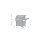 Barbacoa de Gas 4 Quemadores Series Premium S