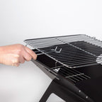 Barbacoa A Carbón Portátil Y Plegable Aktive, 45x29x30cm, De Acero, Con Asa De Transporte