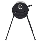 2026 Parrilla con 2 rejillas de cocción negra – Barbacoa portátil de 80x95x90 cm en acero
