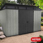 2026 Keter Artisan Cobertizo de Jardín 11 x 7 pies (3,4 x 2,1 m) – Solución Elegante y Robusta para Almacenamiento Exterior